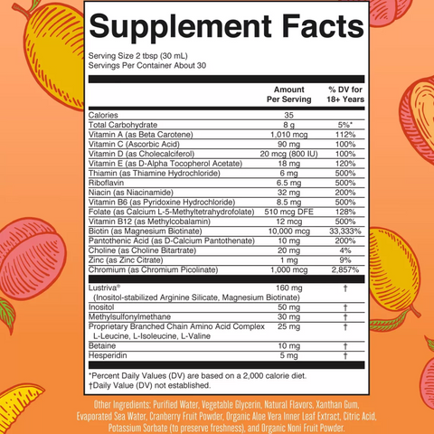 Multivitamínico líquido + Crecimiento del cabello con Lustriva®